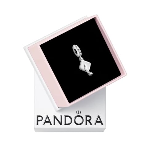 Graduation Cap Dangle Charm - Compatible with Moments - Sterling Silver - Gift for Her - Jewelry for Women with Gift Box