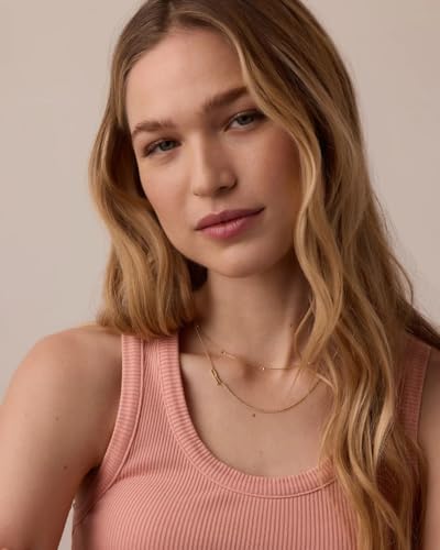 - Amour Necklace 15"-17" - 18k Gold Plated Brass - Elegant heart design - Adjustable length versatility - Dainty heart accents, perfect for layering - Image 6